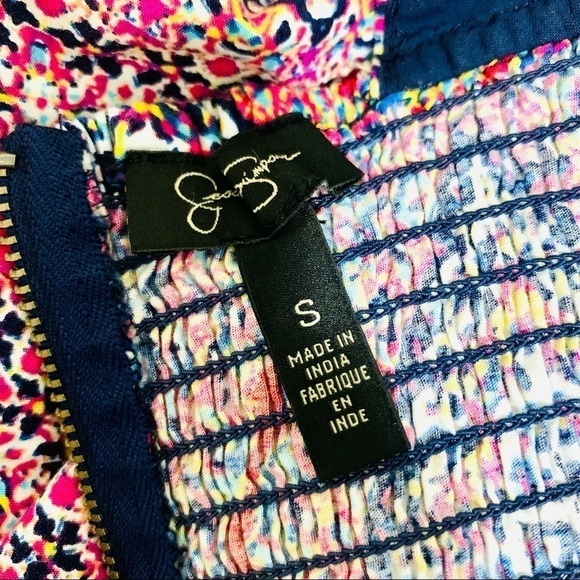 JESSICA SIMPSON retro cut out mini dress size S - Picture 7 of 8